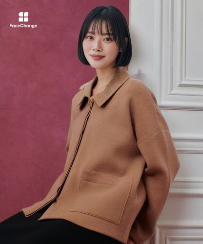 LOULOU WILLOUGHBY】ファー衿ニットショートコート|allureville
