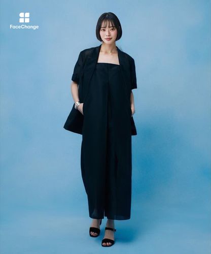 スパンオーガンハーフスリーブジャケット|allureville OFFICIAL SITE