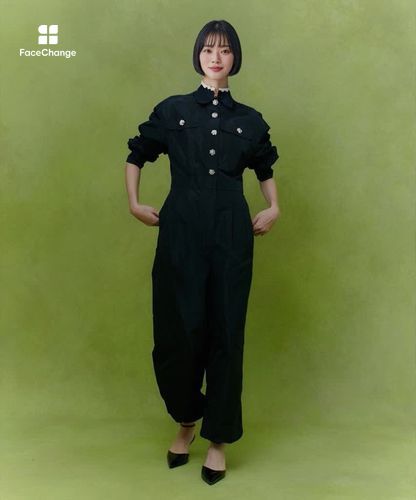 タフタビジュー釦オールインワン|allureville OFFICIAL SITE / ONLINE