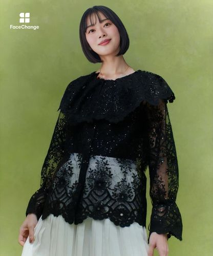 【LOULOU WILLOUGHBY】チドリチュールブラウス LOULOU WILLOUGHBY】チュール刺繍ブラウス|allureville OFFICIAL SITE