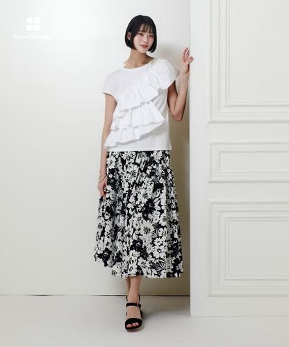 LOULOU WILLOUGHBY】スパイラルフリルTシャツ|allureville OFFICIAL