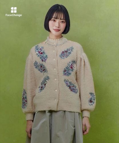 フラワーズエンブロイダリーカーディガン|allureville OFFICIAL SITE
