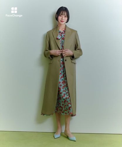 LOULOU WILLOUGHBY】ビスコースツイルチェスターコート|allureville