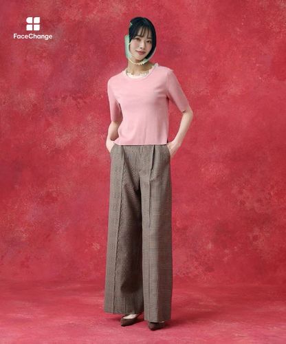 グレンチェックワイドパンツ|allureville OFFICIAL SITE / ONLINE SHOP
