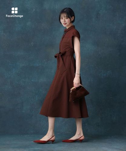 サッカーウエストリボンシャツワンピース|allureville OFFICIAL SITE