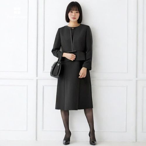 値下げ　東京ソワール　フォーマル3点セット　17号大きいサイズ 東京ソワール 喪服 レディース ゆったり 50代 ブラックフォーマル