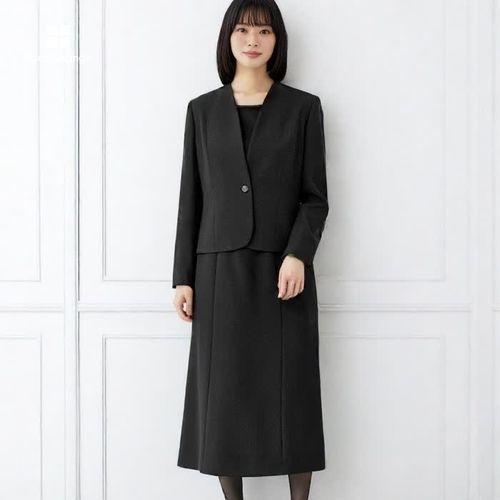 値下げ　東京ソワール　フォーマル3点セット　17号大きいサイズ 東京ソワール 喪服 レディース ゆったり 50代 ブラックフォーマル