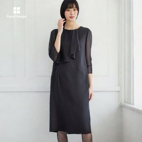 未使用(9)東京ソワール素材感で魅せる大人のセレモニーワンピース 未使用(9)東京ソワール素材感で魅せる大人のセレモニーワンピース