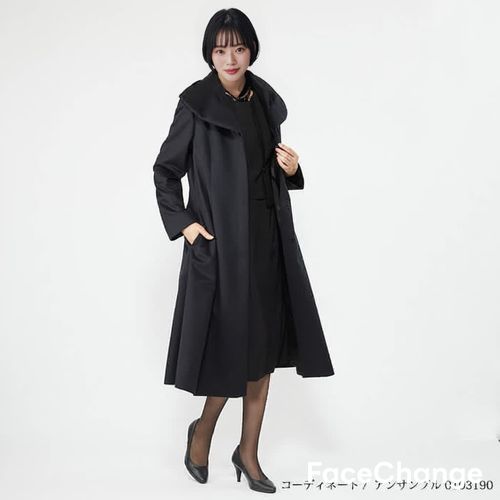 ブラックフォーマル コート(3409114)5号・ブラック｜フォーマルメッセージ