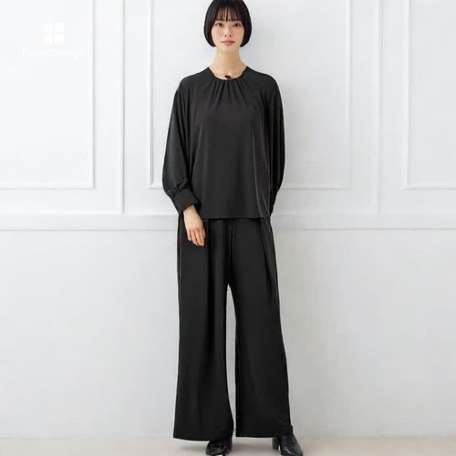 suusa 9/4 Sブラック ロングパンツ suusa 9/4 Sブラック ロングパンツ suusa 9/4 Sブラック ロングパンツ