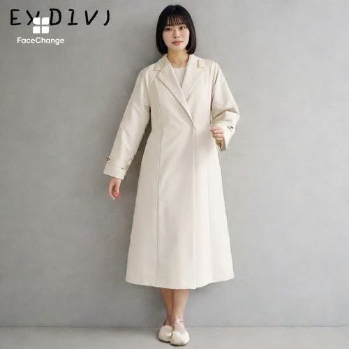 お月様取り置き　4周年オフライン　コード未使用 　ホワイト フォーマルコート(4109390)L・ベージュ｜東京ソワール公式オンライン