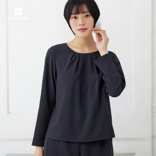 ストレッチツイードジャケットのセットアップ 9号・ネイビー｜東京