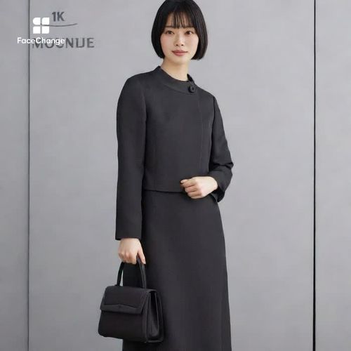 シルクジャカードのブラックバッグ ・ブラック｜東京ソワール