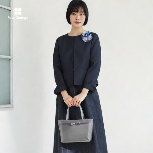 セレモニーにおすすめ、リボントートバッグ ・ベージュ｜東京ソワール