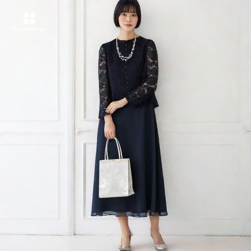 レーストリミングのフォーマルサブバッグ ・シルバー｜東京ソワール