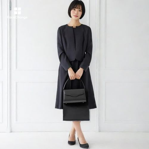 A4封筒がすっぽり入る、お受験手提げバッグ ・ブラック｜東京ソワール