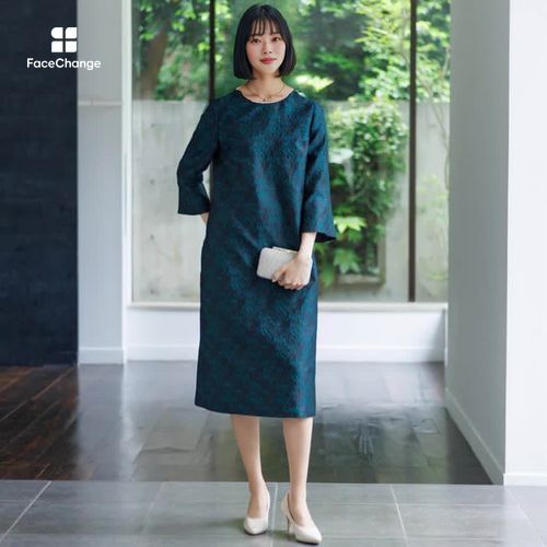 ワンピース(6401121)13号・グリーン｜東京ソワールオンラインストア