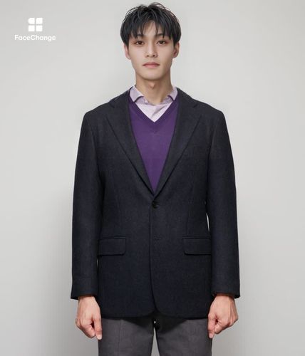 カシミヤ混 ヘリンボーン ジャケット(11193205-2024)｜ファッション