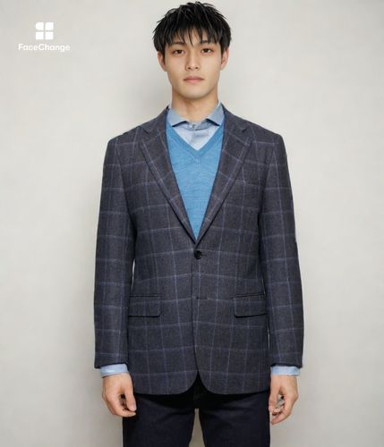 カシミヤ混 ウィンドウペイン ジャケット(11193206-2024