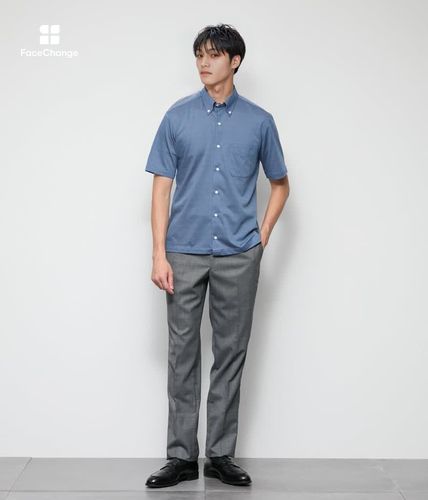 3色ドビージャカード 前開きボタンダウンポロシャツ(11635604-2025