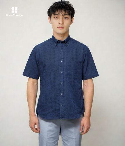 【激レア】Needles ニードルス　ボタンダウンシャツ　ペイズリー　完売モデル ジャカード ペイズリー 半袖ショートボタンダウンシャツ(11772744-2024