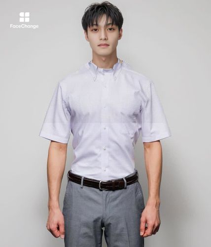 吸水速乾】COOL COMFORT ・Easy Careチェック 半袖ボタンダウンシャツ