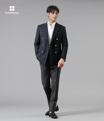 HERITAGE CLOTH トロピカル ダブルブレストブレザー(15128210-2026