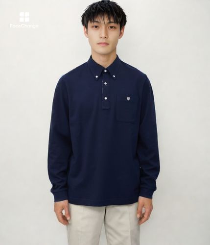 鹿の子 長袖ポロシャツ(15625662-2025)｜ファッション通販のNY.ONLINE