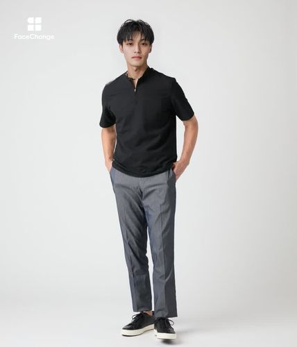 ウォッシャブル・吸水速乾】COOLMAX EcoMade シャンブレーピケ