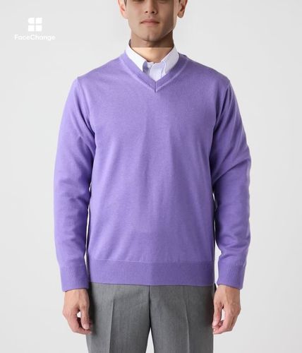 ウォッシャブル】Vネックプルオーバーニット(16516521-2025