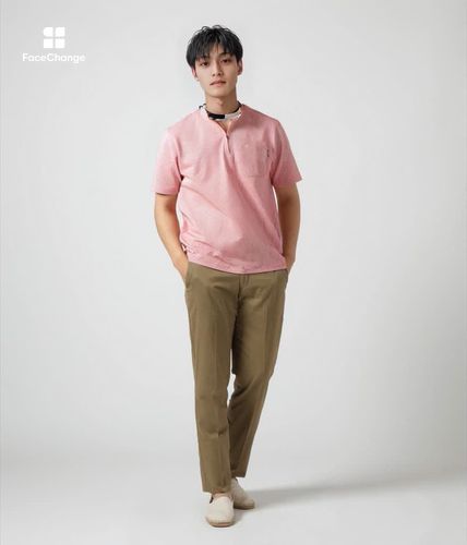 吸水速乾】COOL COMFORT サッカーストライプ ハーフジップ スタンド