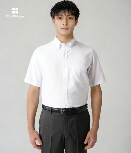 吸水速乾・防シワ】FLEXY オックス 半袖ボタンダウンシャツ(16795380