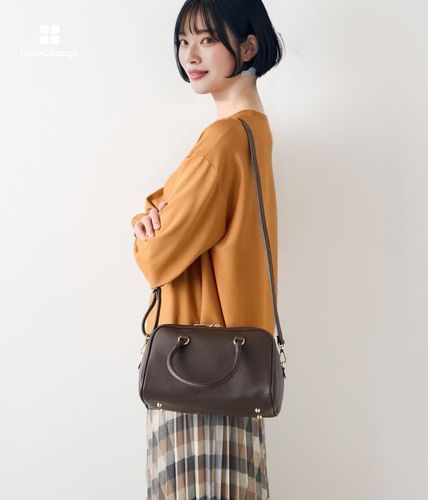 WEB限定】AULENTTI(オーレンティ) レザーボストンバッグ(23936997-2025