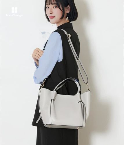 WEB限定】MILOS(ミロス) シュリンクレザーノットデザイントートバッグ