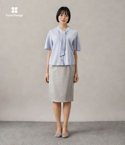 【1030】美品　アナイ　クレープジョーゼットパールボウタイブラウス　白　38 1030】美品 アナイ クレープジョーゼットパールボウタイブラウス 白 38