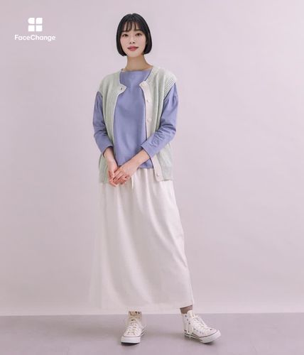 Multi Color Knit 前開きベスト(37792711-2024)｜ファッション通販のNY