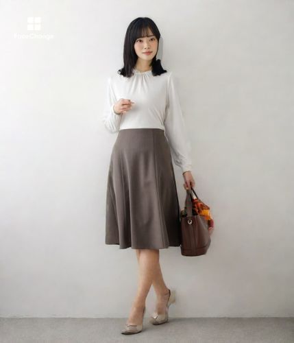 スカート T レザーライクプリーツスカート/洗える(ミモレ丈スカート) | MK MICHEL