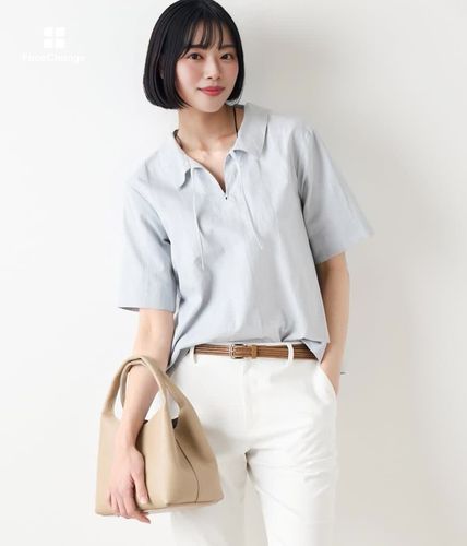 ドロワー　2025ssパフィーノーカラーブラウス３６ ドロワー 2025ssパフィーノーカラーブラウス36 - メルカリ