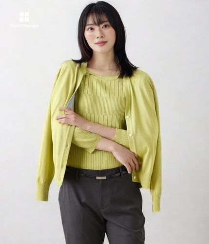 手洗い可能】レーヨンポリストレッチ 7分袖クルーネックプルオーバー