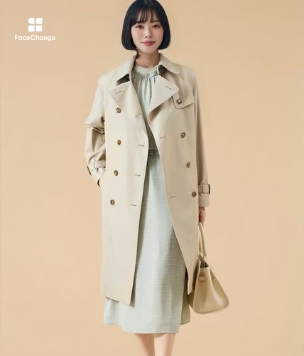 L】ジオメトリックプリント スタンドギャザーワンピース(54418115-2026