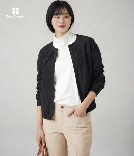 ポリエステルナイロンマットタフタ ショートブルゾン(71113836-2024