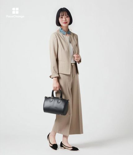 ウォッシャブルストレッチ ガウチョパンツ(71313401-2024