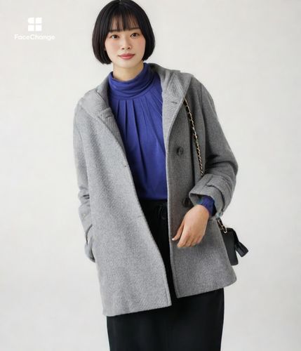 New Yorker ニュウヨーカーTCグログラン フーデッドショートコート NEWYORKER（ニューヨーカー）の「TCグログラン フーデットショート