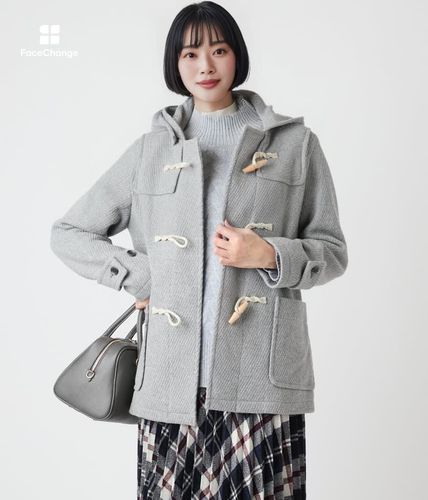 ウールバスケット ショートダッフルコート(71556450-2025