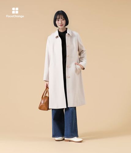 【美品】KAPITAL エジプシャンツイル ノーカラースモックコート SHIPS Colors（シップスカラーズ） ノーカラーコート コート SHIPS