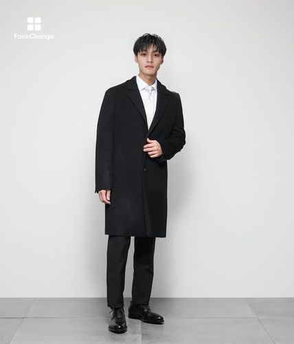 カシミヤビーバー コンバーチブルカラーコート(85336351-2025