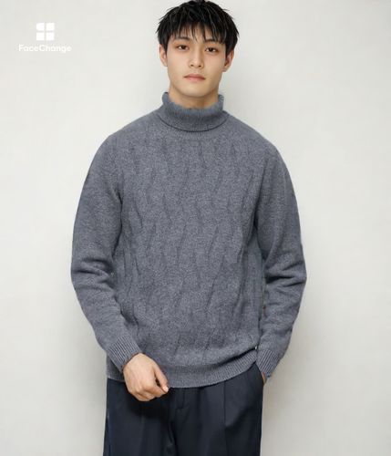 UCT】 ケーブル タートルネックセーター(85526585-2025)｜ファッション