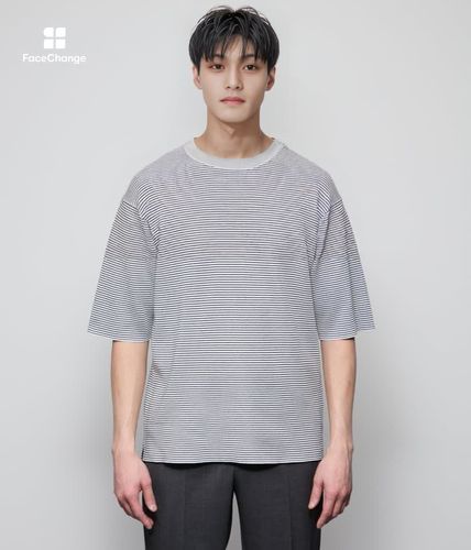 UCT】海軍ニットボーダーTシャツ(85615588-2025)｜ファッション通販の